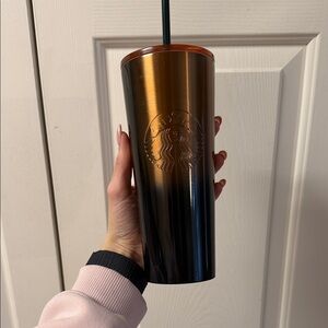 Starbucks Copper and Green Tumbler